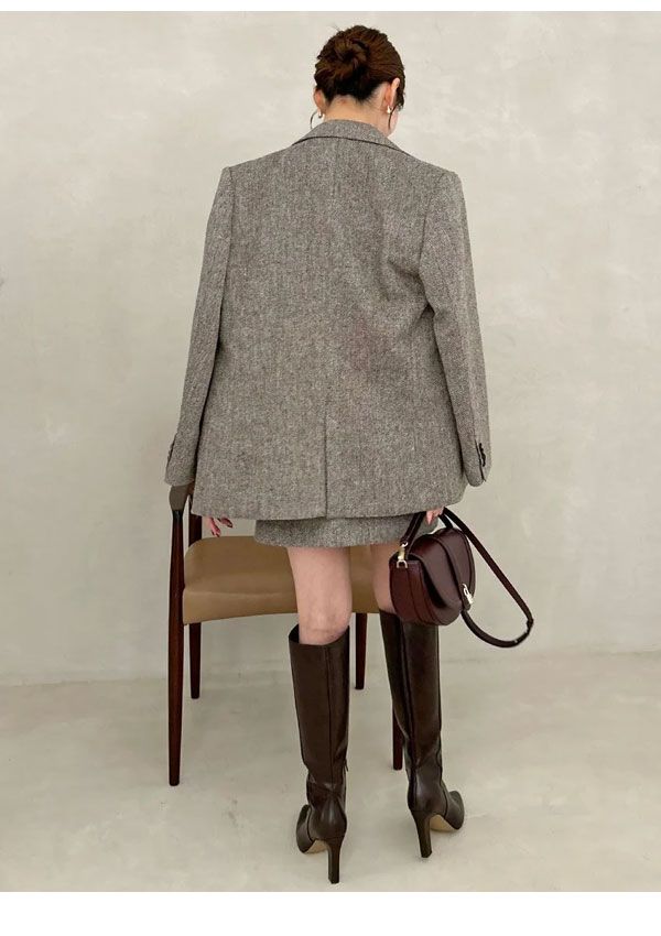 オーバーサイズウールジャケット