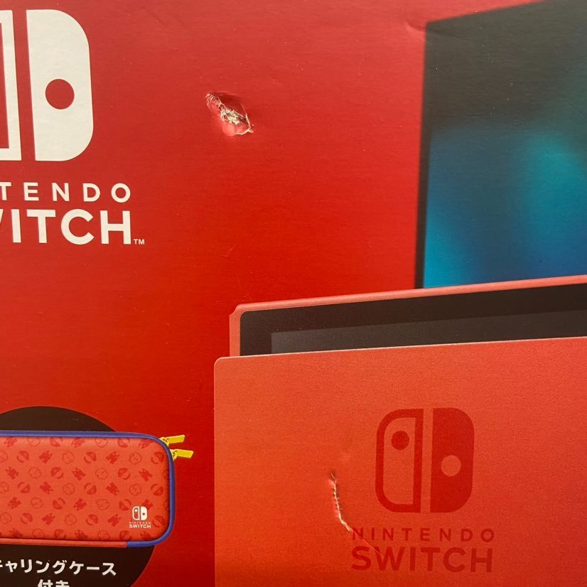 Nintendo Switch 本体 マリオレッド×ブルー セット【訳あり】 - メルカリ