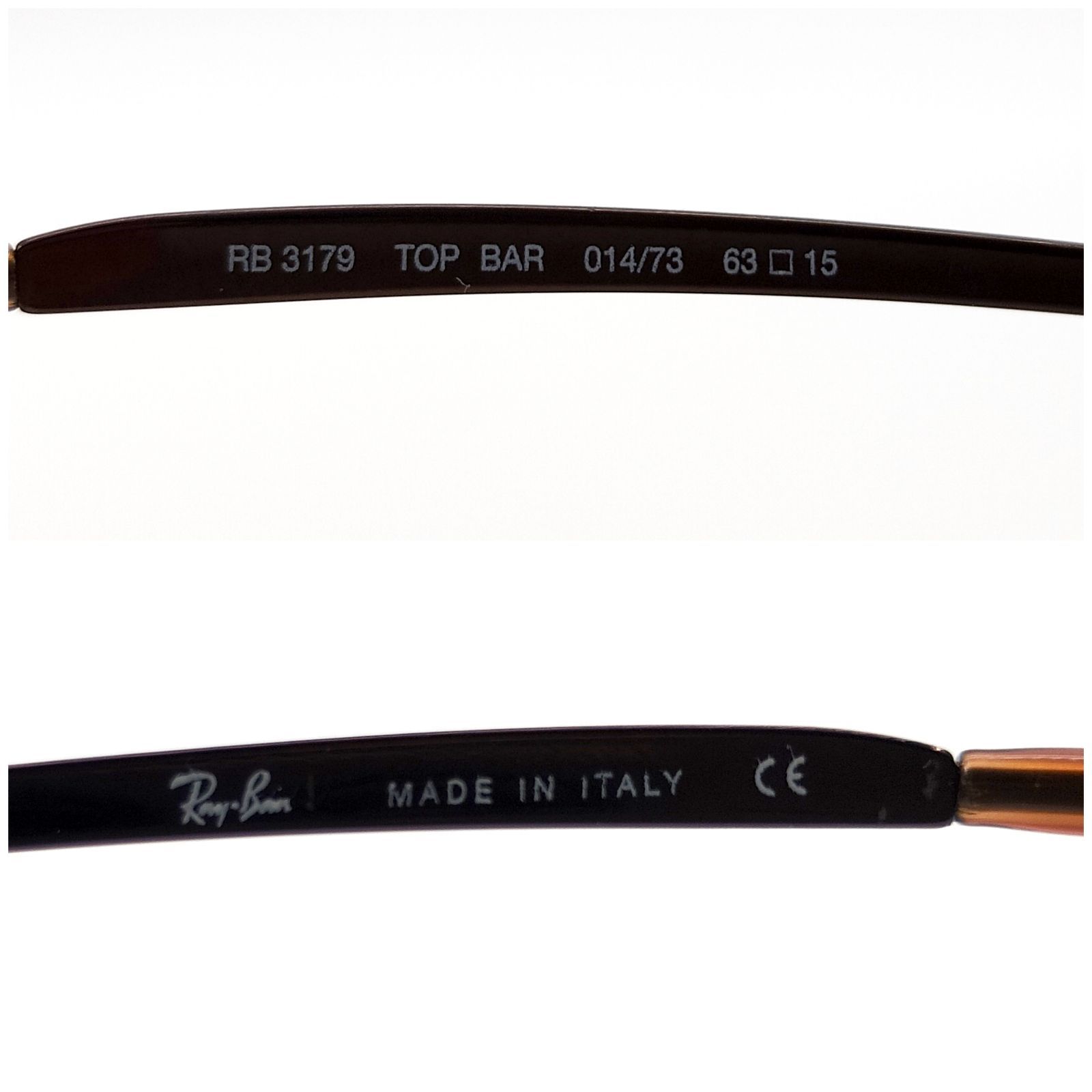 レイバン トップバー サングラス ハーフリムRB3179 TOP BAR 014/73 63 