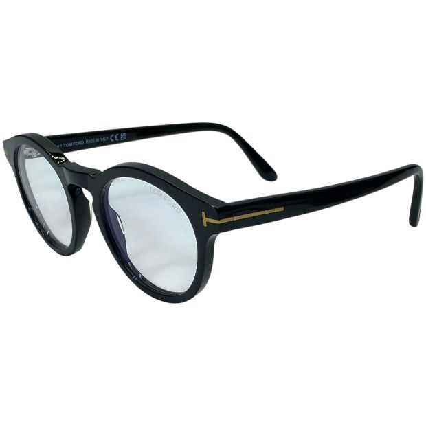 ♥ トムフォード TF5887-B ECO 001 49□21 145 眼鏡 メガネ アイウェア ボストンシェイプ プラスチック ブラック TOMFORD