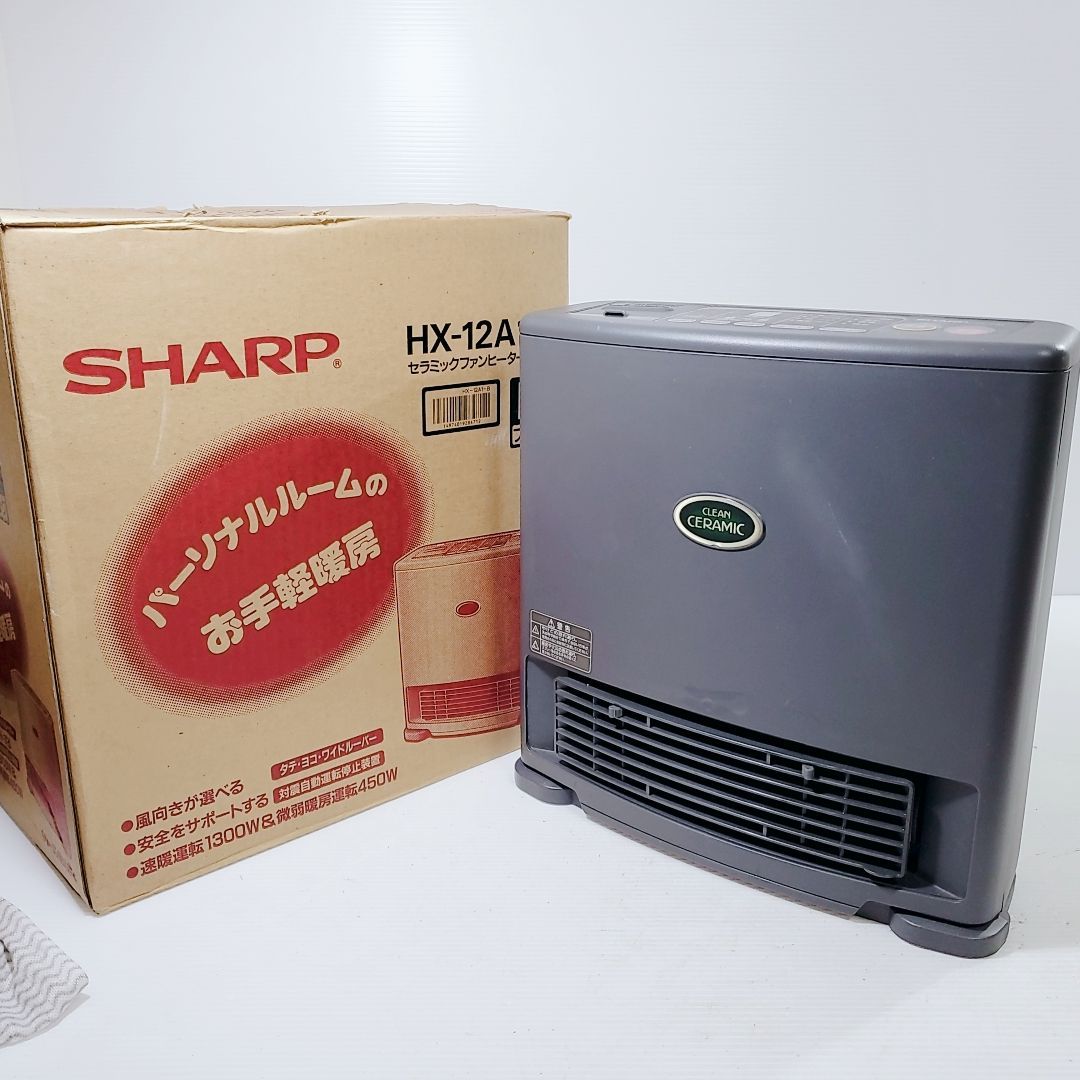 SHARP セラミックファンヒーター HX-12A1 - 冷暖房/空調