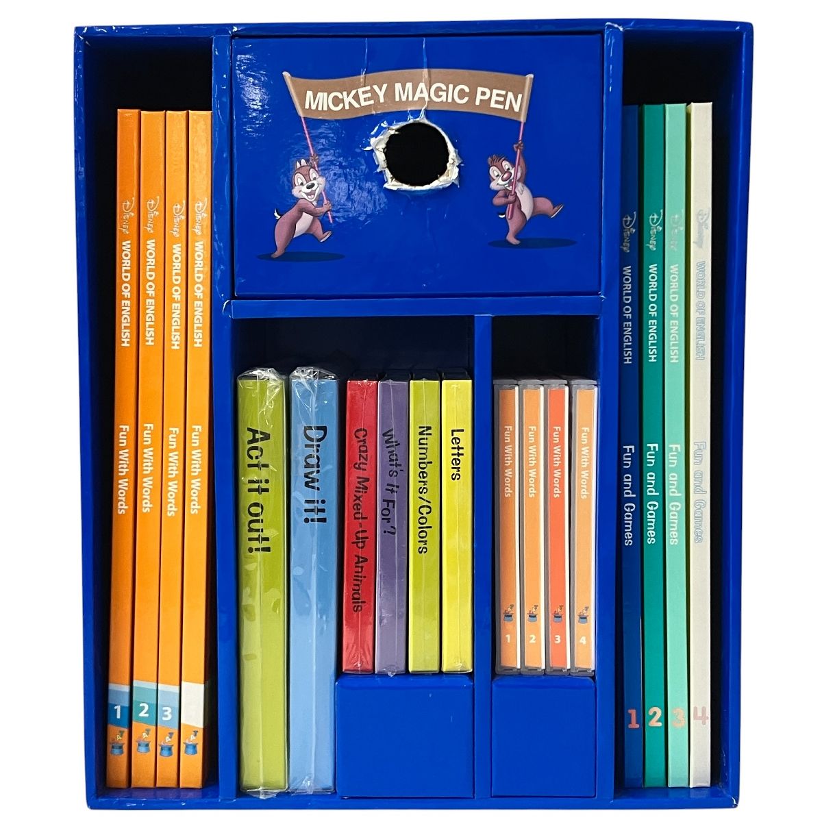 【中古品】WORLD OF ENGLISH DWE ミッキーアドベンチャーセット 2017年頃 ディズニーワールド