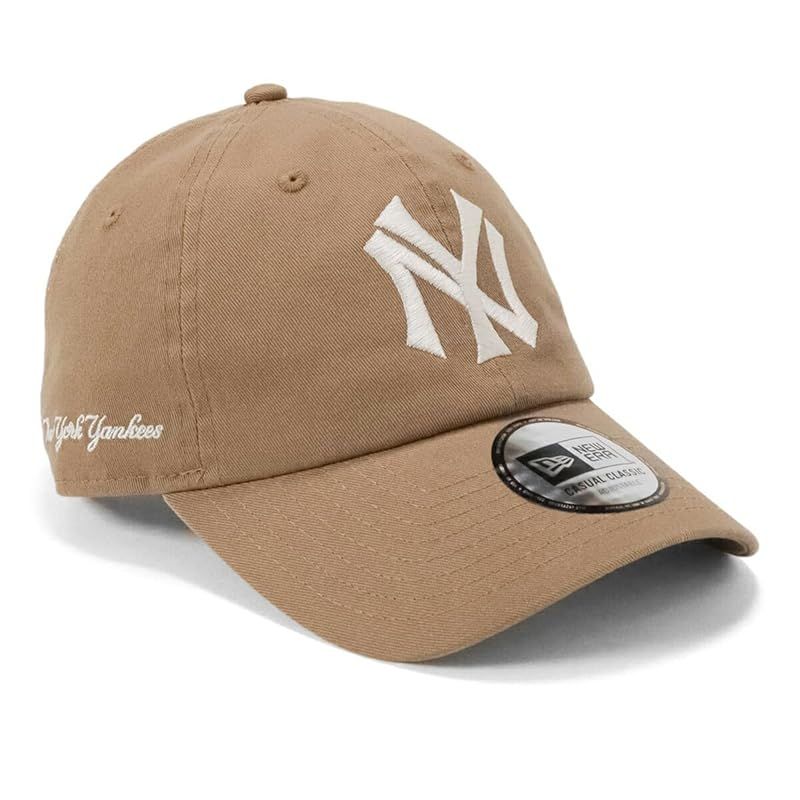 【特価商品】[ニューエラ] キャップ ONSPOTZ別注 ローキャップ NYカーキ FREE WASHED COTTON SIDE LOGO MLB NEW YORK YANKEES