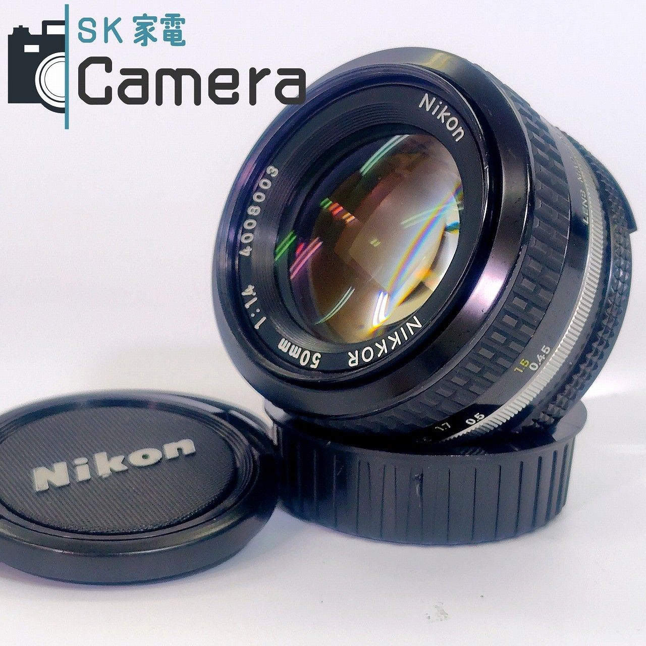 Nikon NIKKOR 50ｍｍ F1.4 Ai ニコン キャップ フィルター付