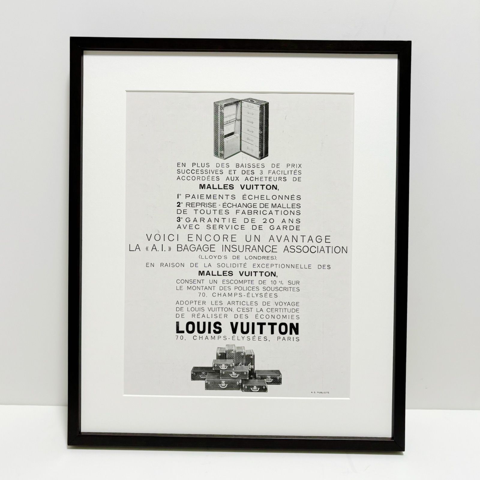 1932 広告＞Louis Vuitton ルイヴィトン ポスター ヴィンテージ アート