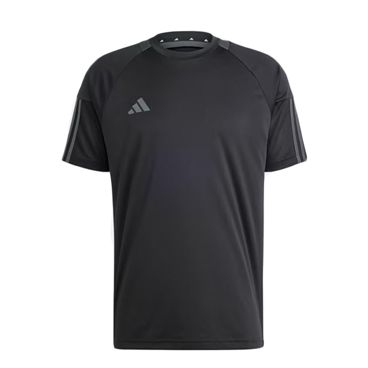 [アディダス] 半袖 Tシャツ セレーノ エアロレディ 3ストライプス 半袖Tシャツ KNA79 メンズ ブラック/グレーシックス(IR7827) J/M [ブラック/グレーシックス(IR7827)] [M]