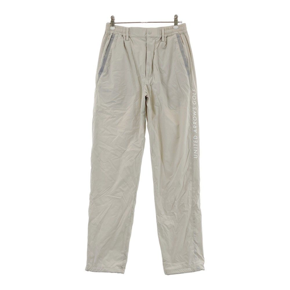 サイズ：Small UNITED ARROWS GOLF ユナイテッドアローズゴルフ  裏起毛ナイロンパンツ  ベージュ系 [240101396191] ゴルフウェア メンズ ストスト