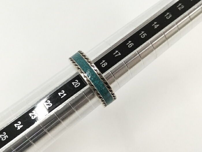 GUCCI リング インターロッキングG SV925 ブルー シルバー