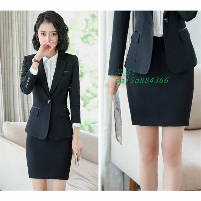 スーツ レディース 上下スーツ スカートスーツ セレモニースーツ テーラード 着痩せ 入学式 通勤 OL 面接 ビジネス 卒業式 オフィス pai5a884366