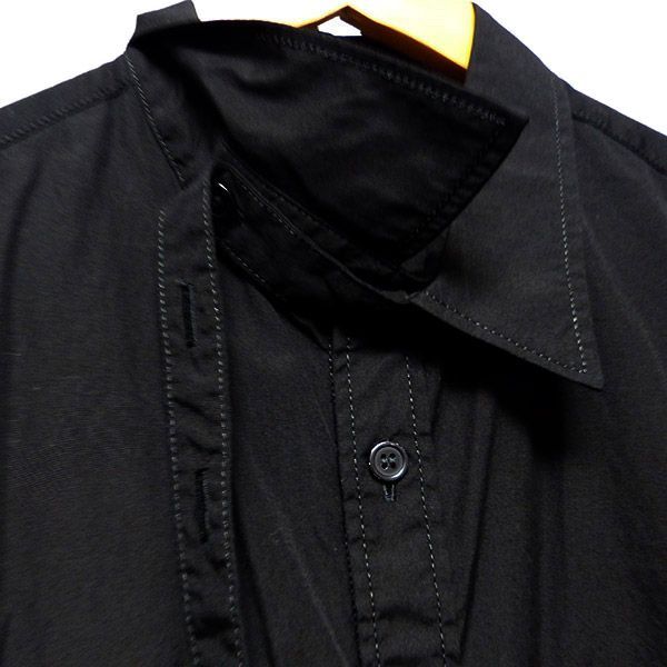 新品】Yohji Yamamoto Pour Homme 襟ベルト付き シャツ-