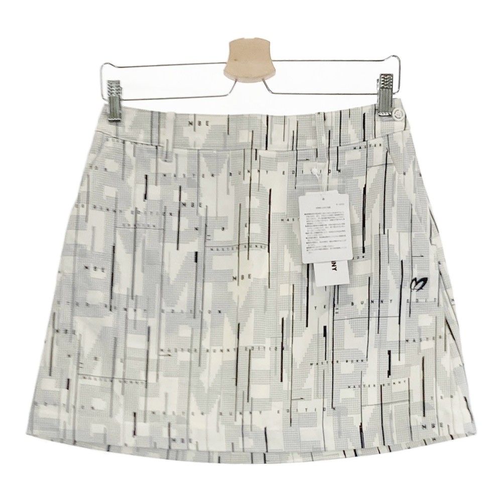 サイズ 1 MASTER BUNNY EDITION マスターバニーエディション ストレッチスカート 総柄 ホワイト系 240101305313 ゴルフウェア レディース ストスト