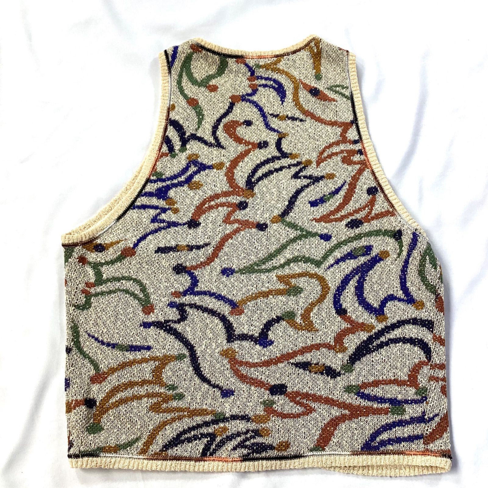【ヴィンテージ】ミッソーニ MISSONI ベスト MISSONI ミッソーニ ニットベスト 総柄 ヴィンテージ オールド
