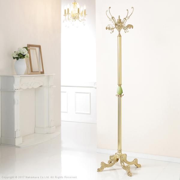 楽天市場】イタリア製 真鍮コートハンガー ゴールドコートスタンド