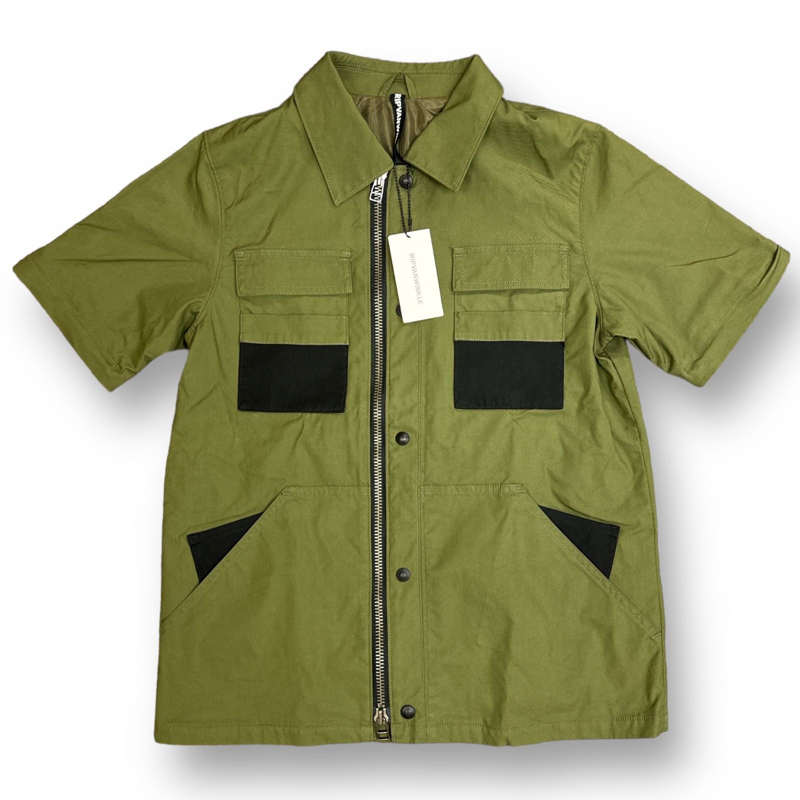 定価79200円 RIPVANWINKLE 23SS ARMY COACH JACKET アーミーコーチジャケット ミリタリー リップヴァンウィンクル  RW-514 カーキ S 72979A5 - メルカリ