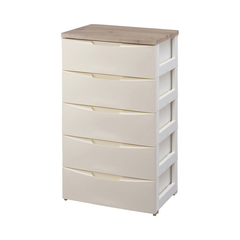 アイリスオーヤマ デザイン チェスト 幅56×奥行42×高さ100 アイボリー DW-555 IRIS OHYAMA