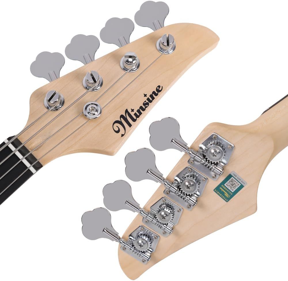 Bullfighterエレキベースセットアクセサリーセット付き、4弦bass