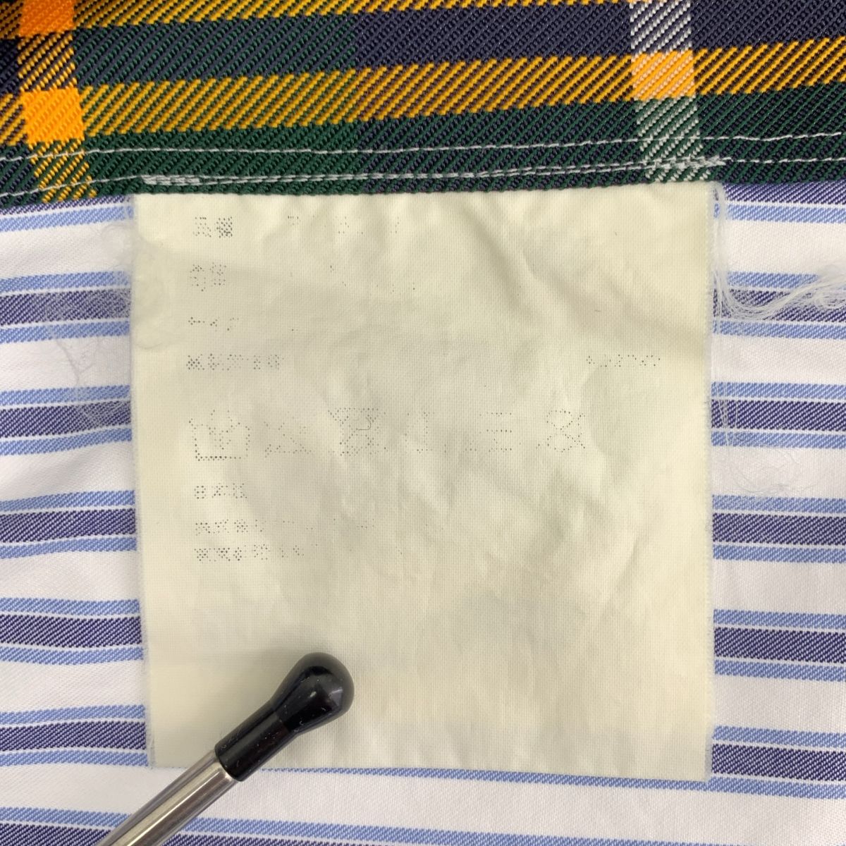 ストライプ タータンチェック