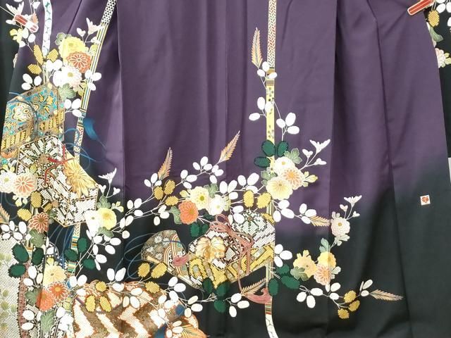 平和屋着物○女優・後藤久美子ブランド 振袖 駒刺繍 文箱吉祥