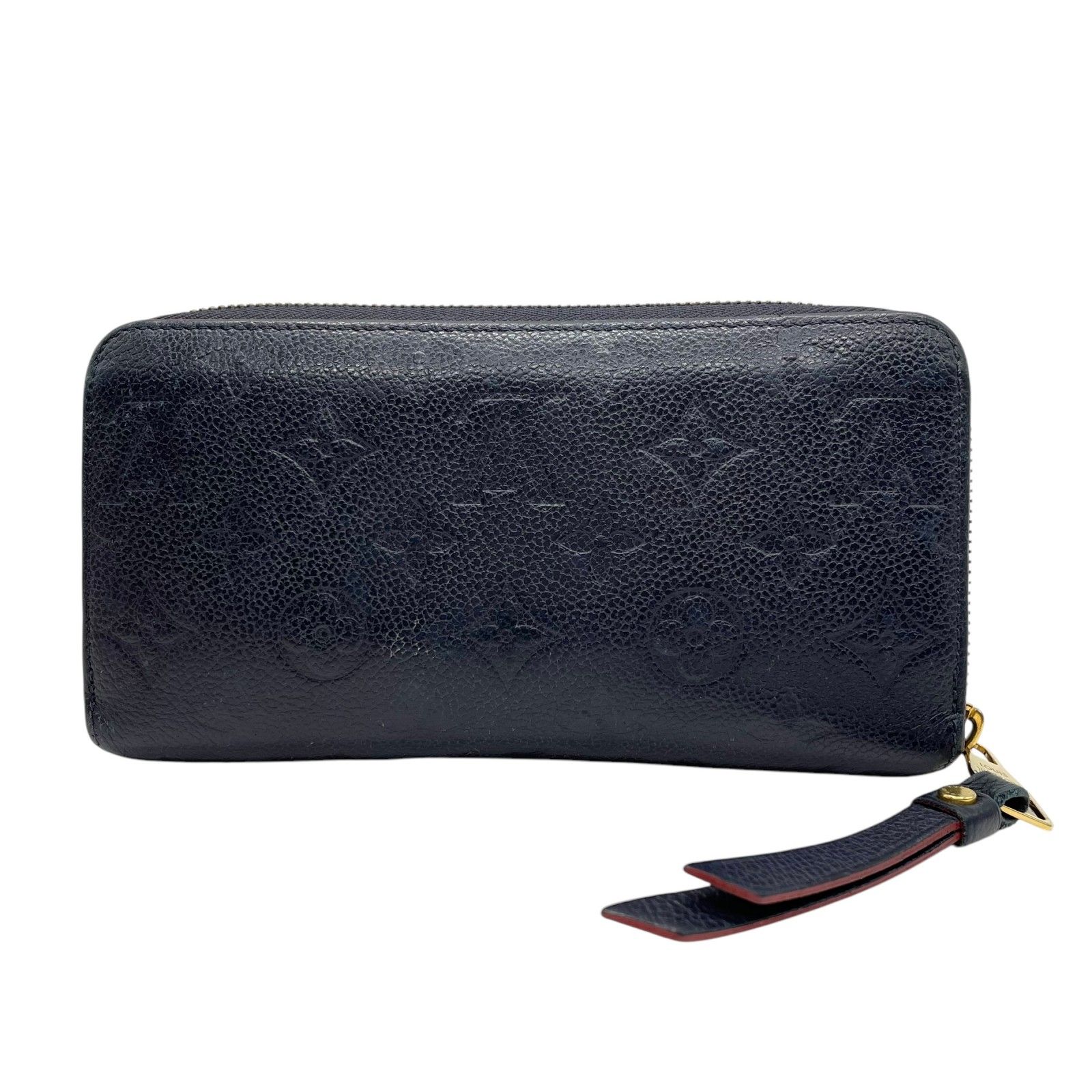 美品　ルイヴィトン　ジッピーウォレット長財布　モノグラム　アンプラント　ネイビー LOUIS VUITTON（ルイ・ヴィトン） LV モノグラム アンプラント