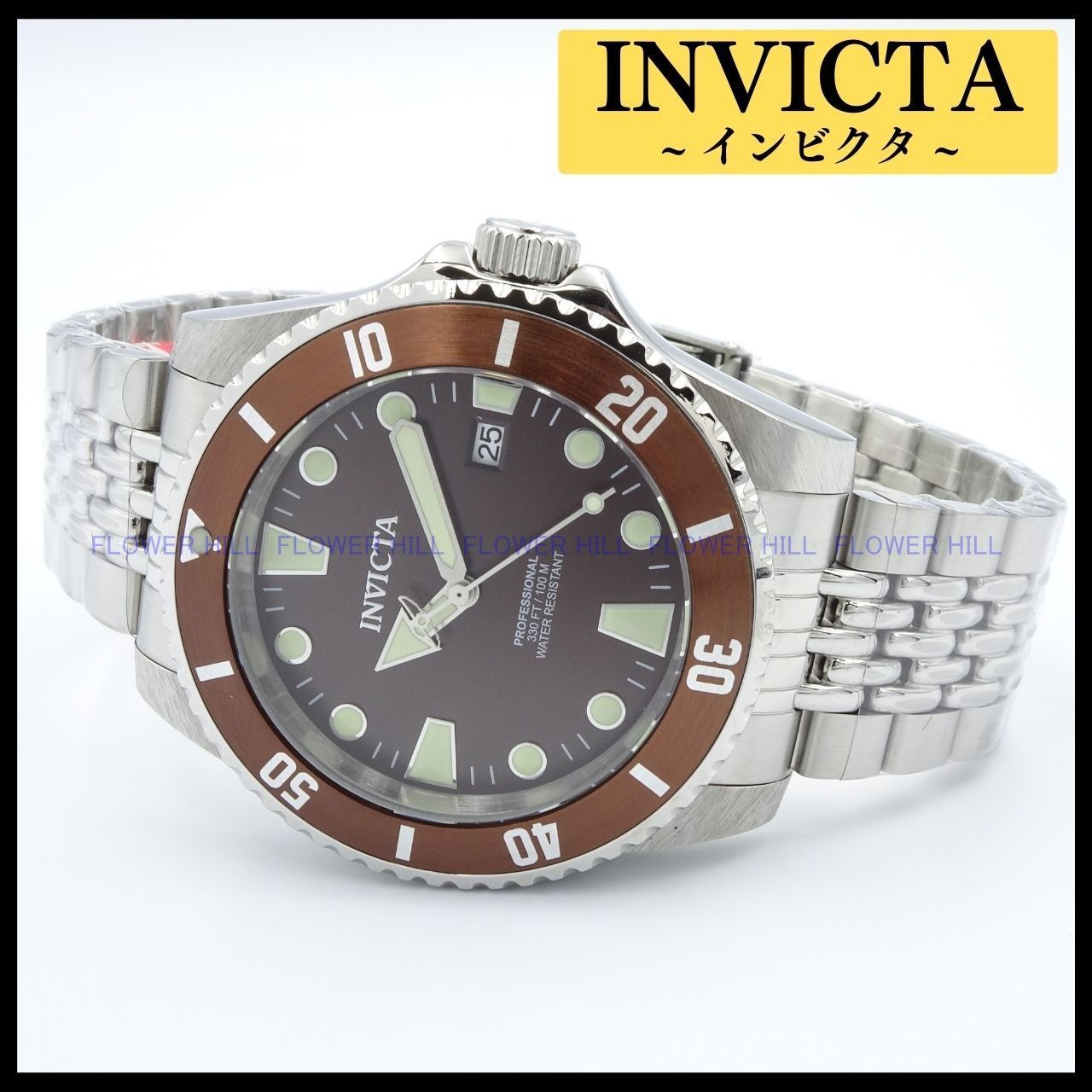 INVICTA 腕時計 自動巻き PRO DIVER 33504 ブラウン INVICTA INVICTA 腕時計 自動巻き PRO DIVER 33504 ブラウン INVICTA