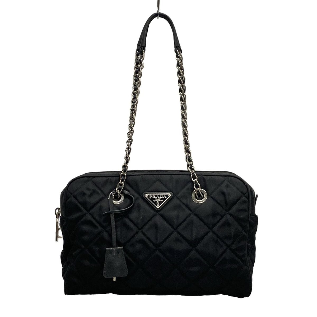 PRADA プラダ ショルダーバッグ - 1BB903 黒 チェーンショルダー|キルティング