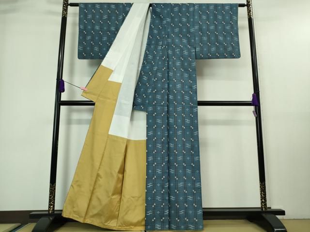 平和屋着物□極上 本場琉球絣 手おり 大城清栄作 証紙付き 逸品