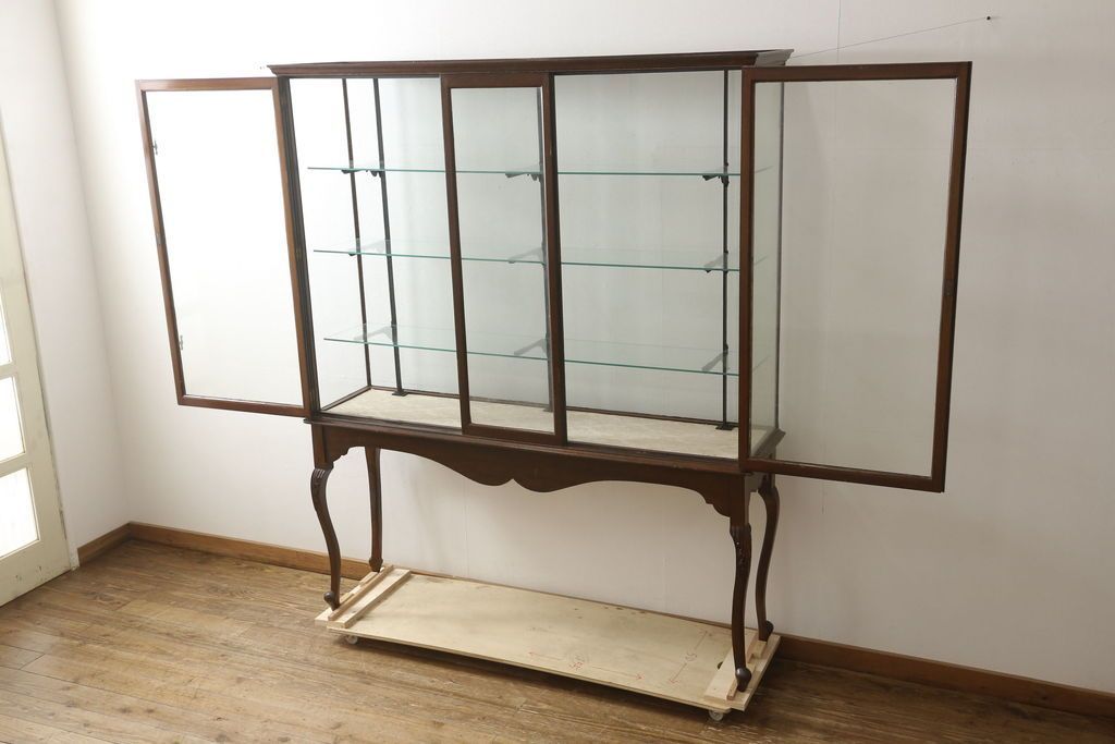 ショーケース 猫脚 クロウ＆ボール飾り棚 陳列棚 店舗什器 アクセサリー ショーケース 猫脚 クロウ＆ボール飾り棚 陳列棚 店舗什器