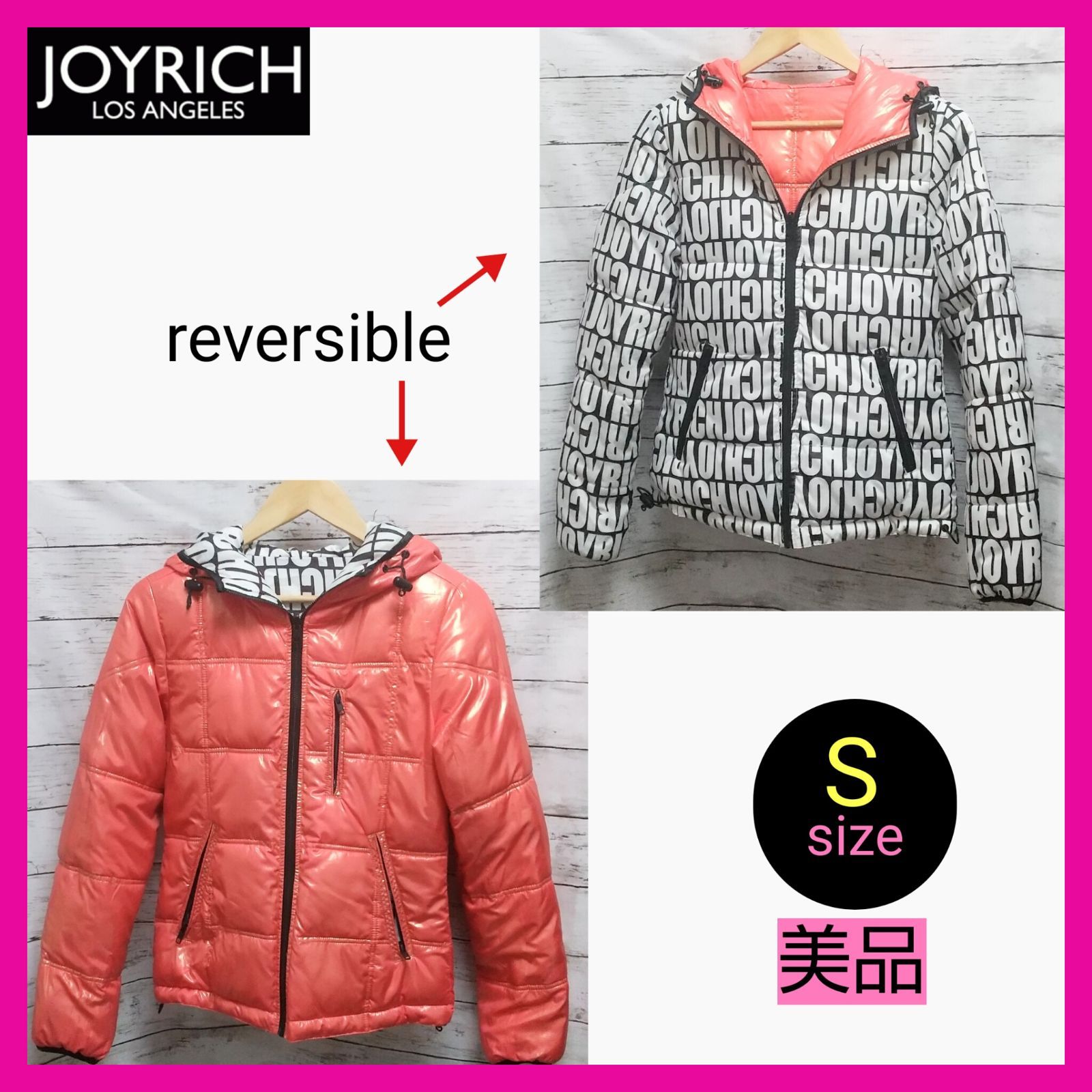 美品】JOYRICH ダウンジャケット リバーシブル sサイズ - メルカリ