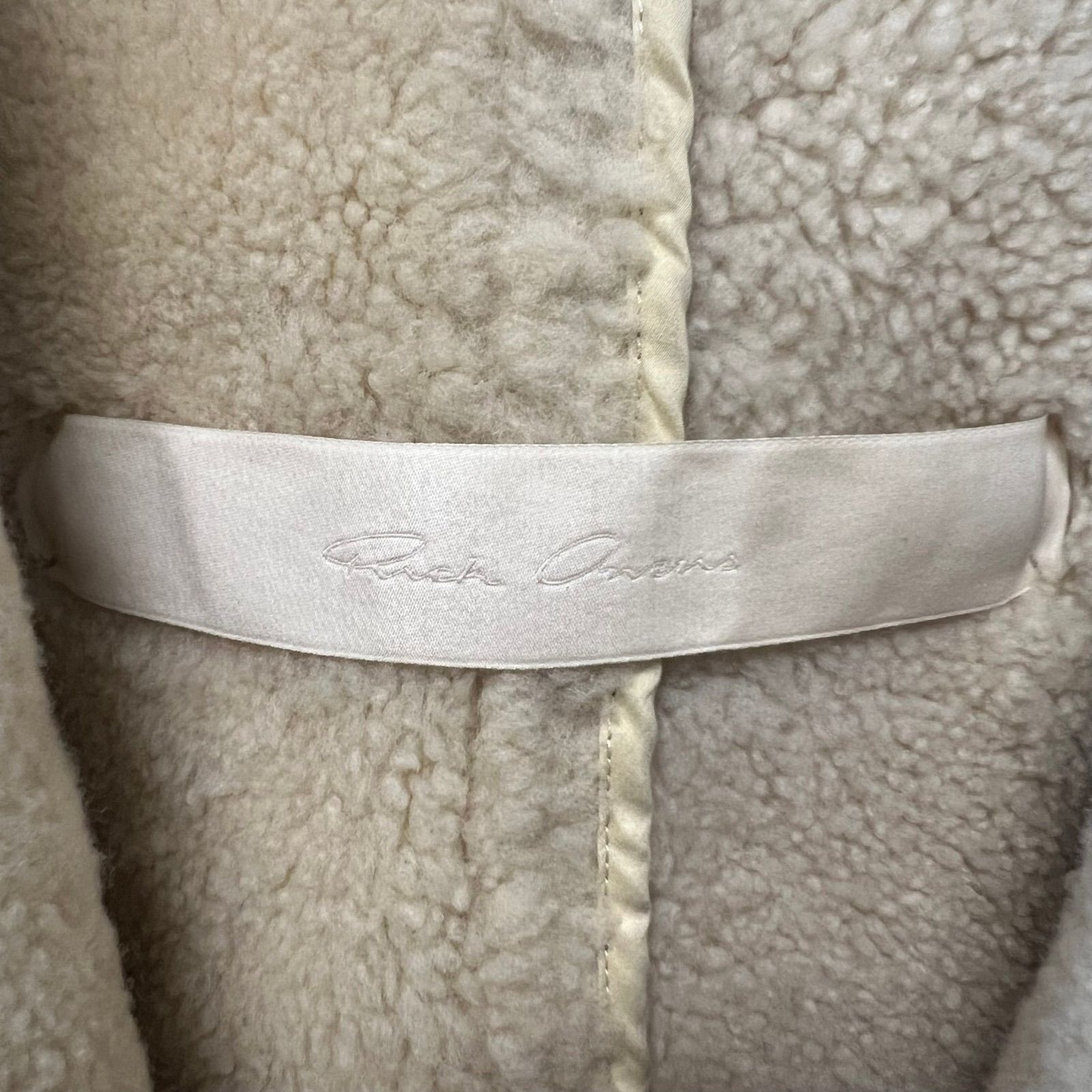 Rick Owens リックオウエンス ダッフルコート ムートン ラムレザー  