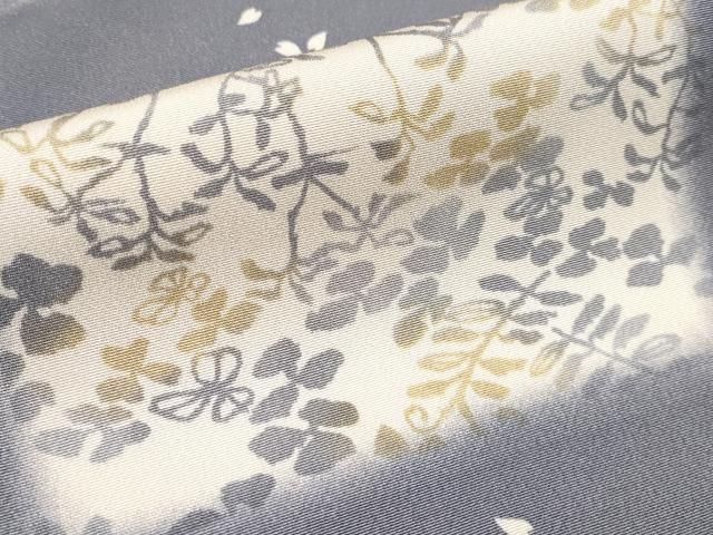 平和屋着物□極上 夏物 明石ちぢみ 間道 潤色 逸品 CYAA2995s5 2025年