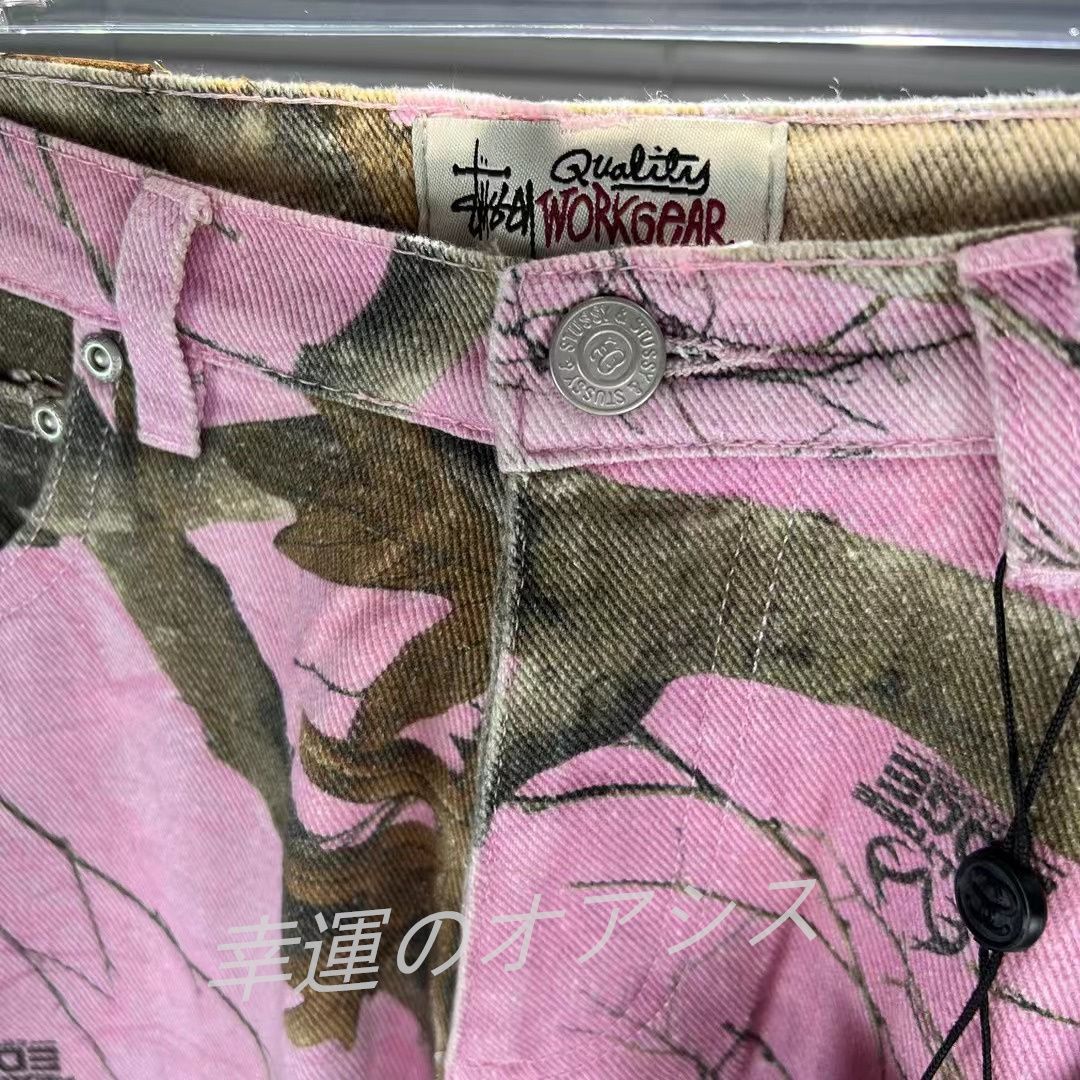 極美品 stussy BIG OL JEANS FW23 ピンク - メルカリ