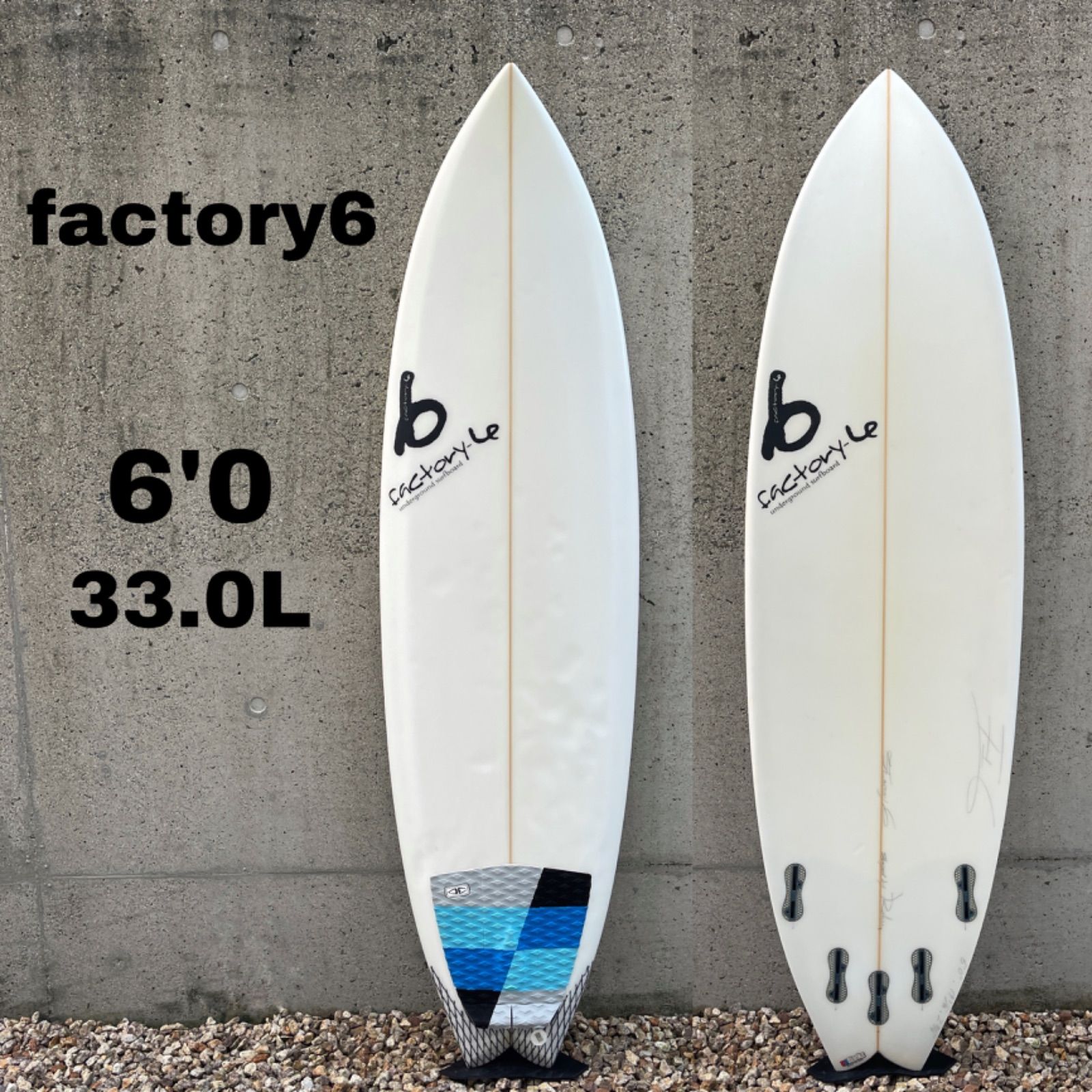 【3,000円クーポン発行中‼︎】ファクトリー6 ショートボード 6'0 サーフボード  factory6 ハードケースおまけ付き