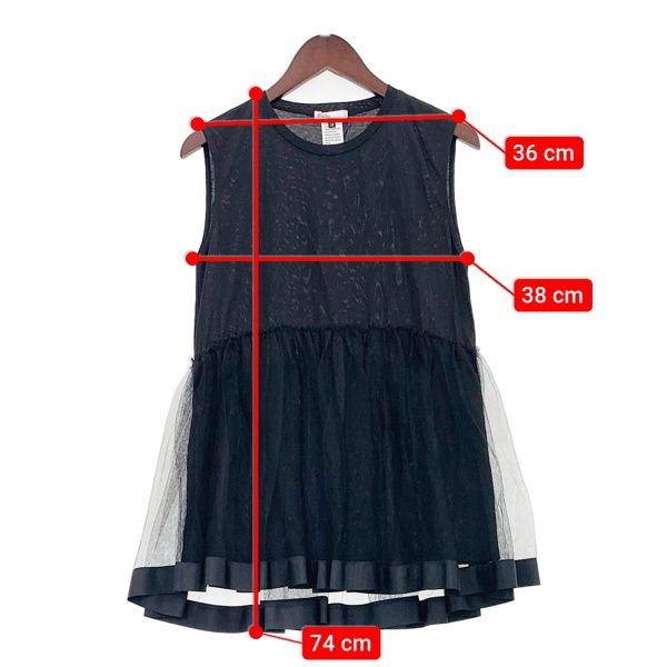 DOUBLE STANDARD CLOTHING ダブルスタンダードクロージング ノースリーブ カットソー タンク レディース サイズ38 M相当 ブラック トップス DL16025■ DOUBLE STANDARD CLOTHING ダブルスタンダードクロージング