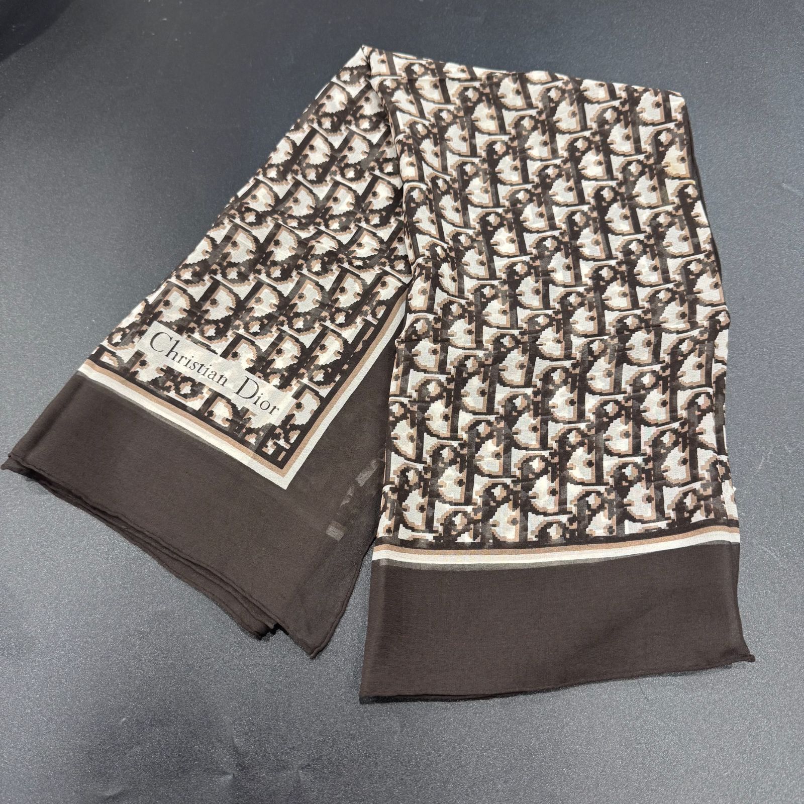 クリスチャンディオール スカーフ トロッター柄 B25081534 販売