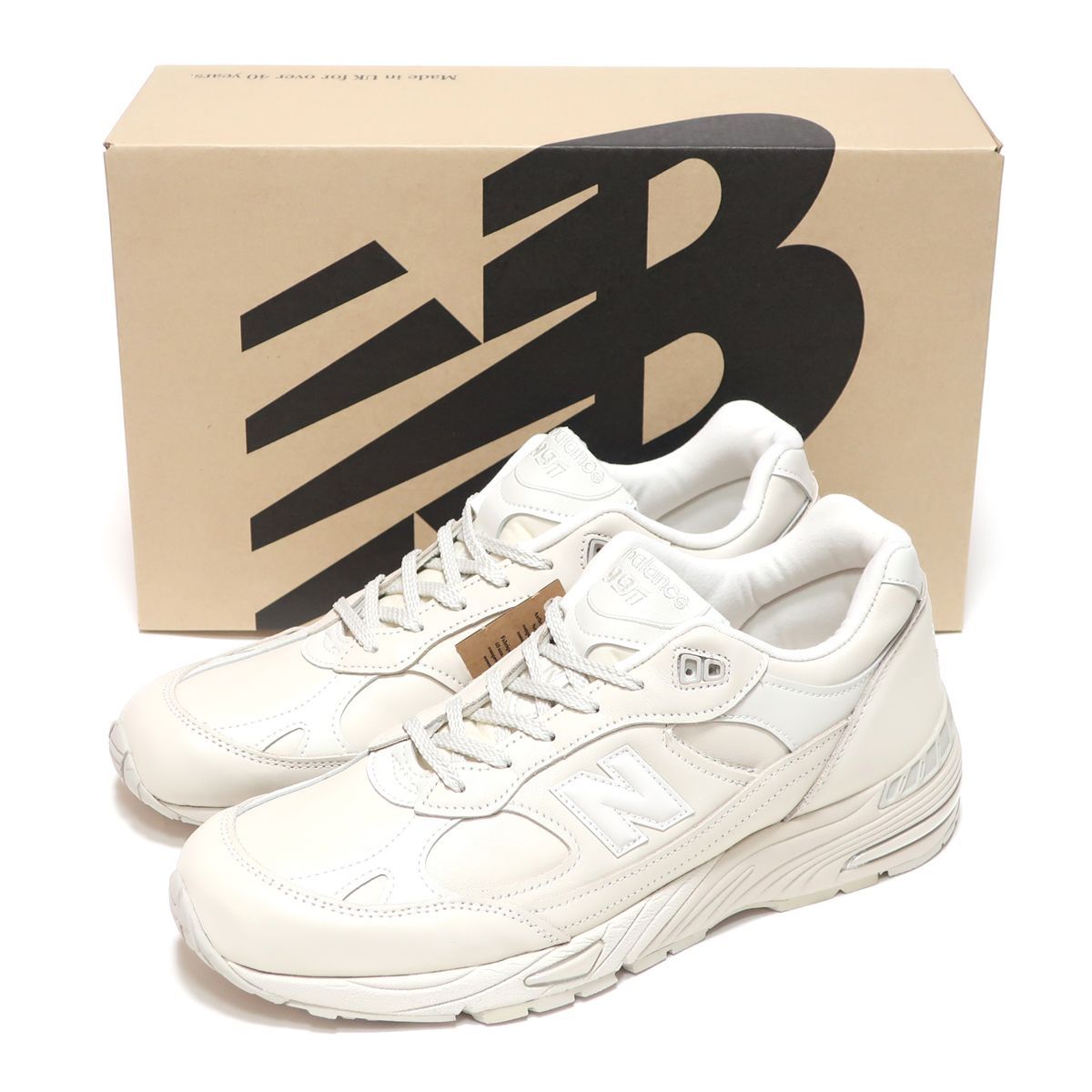 NEW BALANCE M991OW MADE IN ENGLAND OFF WHITE LEATHER NEW BALANCE M991OW MADE IN ENGLAND OFF WHITE LEATHER