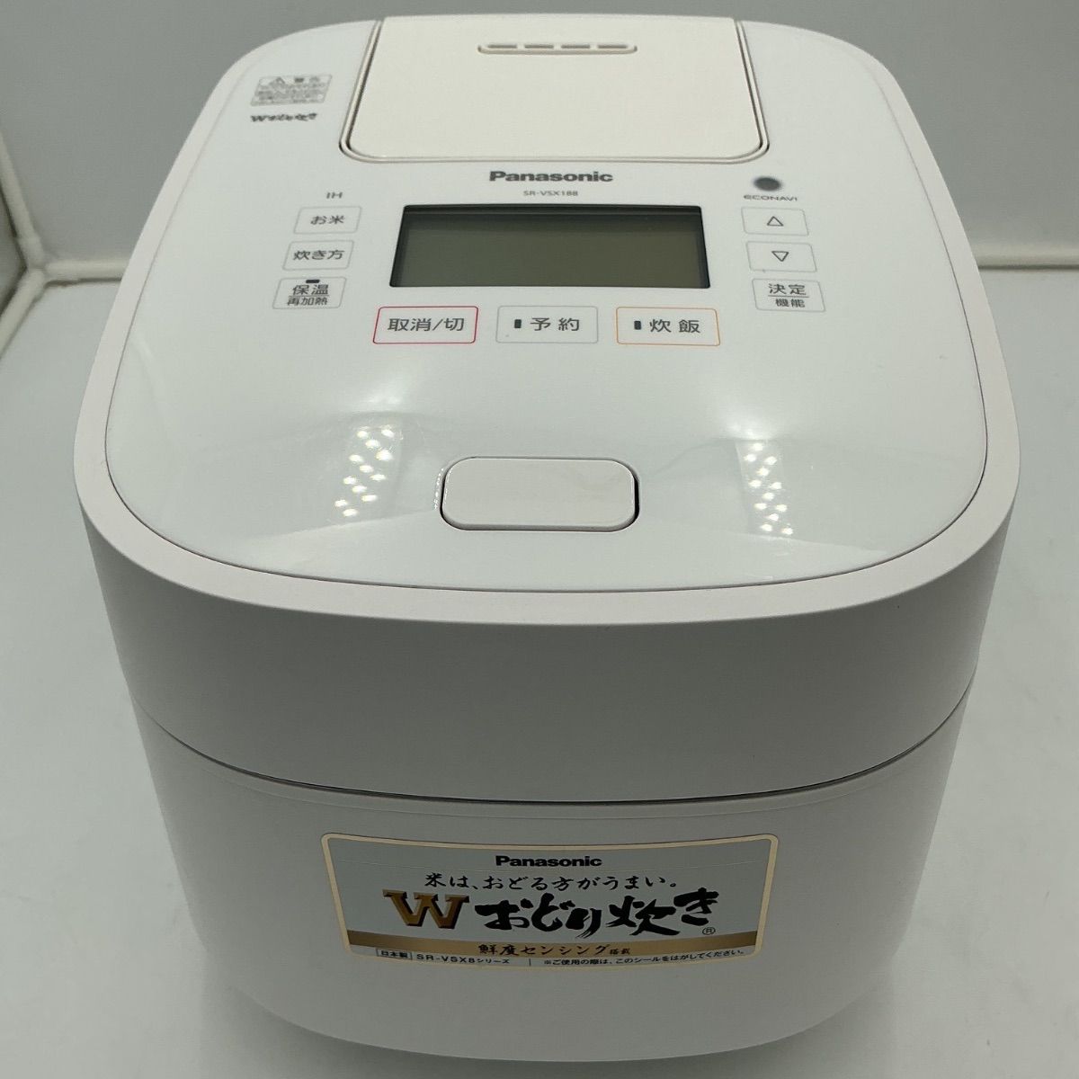 Panasonic パナソニック スチーム＆可変圧力IHジャー炊飯器 SR-VSX188