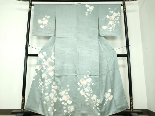 平和屋着物○創業460年・千總 訪問着 絞り 蔦の葉文 金彩 三越扱い