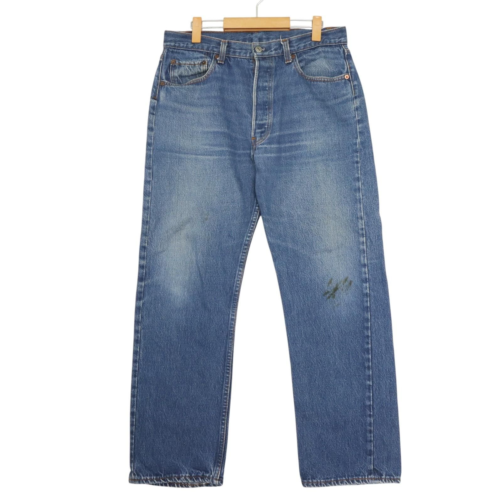 80年代 Levi s リーバイス 501 デニムパンツ ブルー メンズ W35 L32 古着 A3122