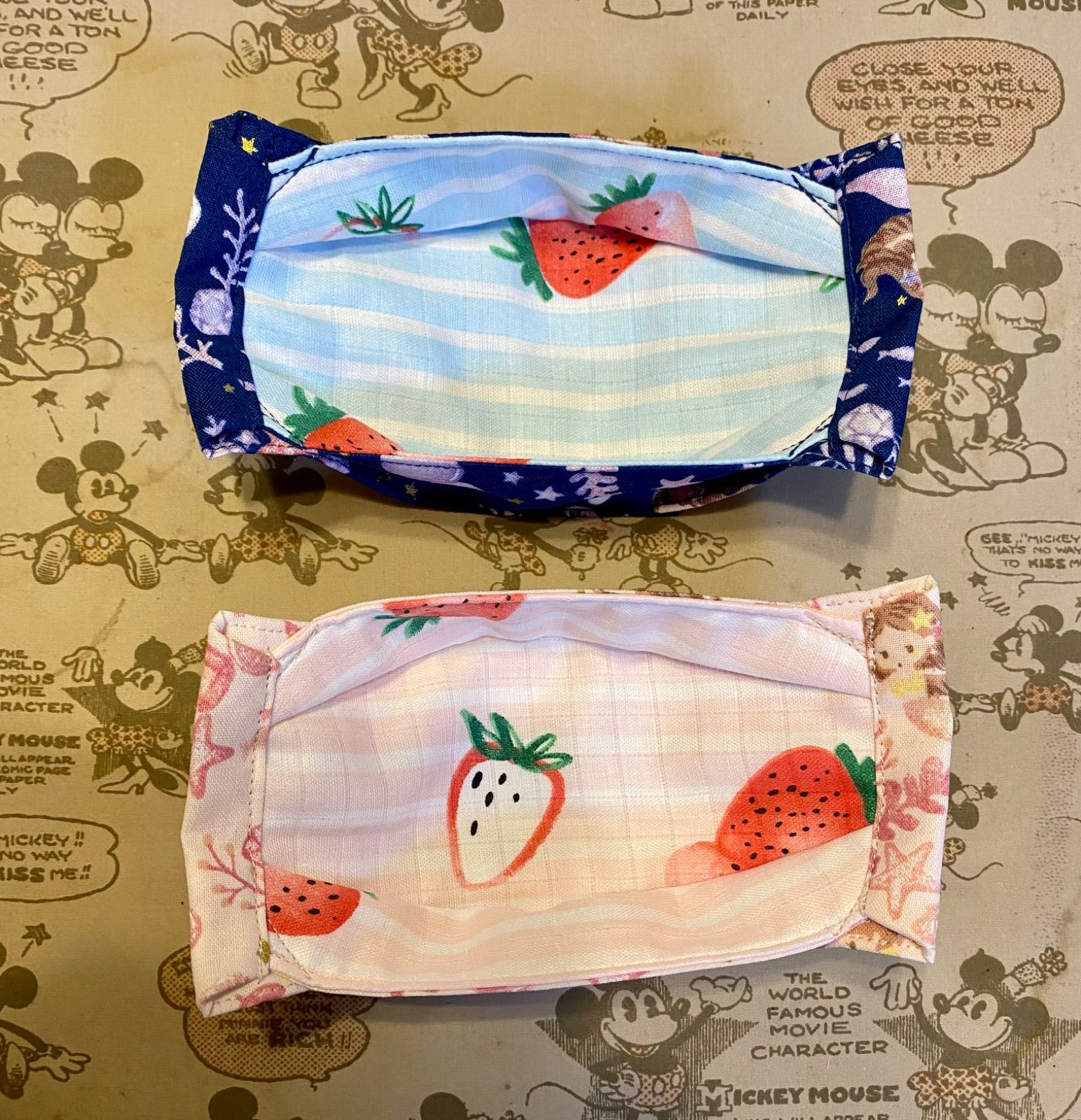 ハンドメイド大臣マスクオーダーページ！！裏地ガーゼ4重♡