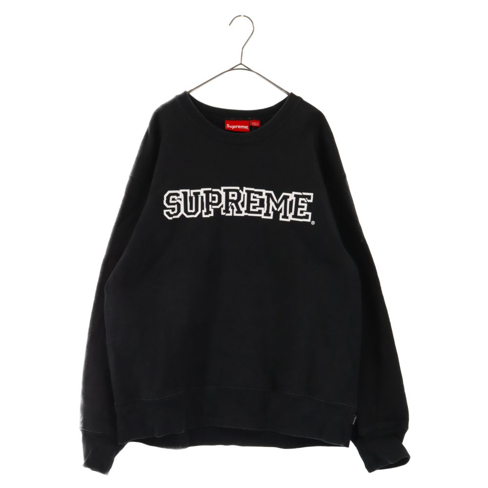 SUPREME (シュプリーム) 21AW Shattered Logo Crewneck シャッターロゴ クルーネック スウェット トレーナー  ブラック - メルカリ