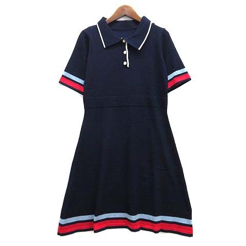 Auralee ネイビー 半袖ポロシャツ 新品タグ付き SS】WOMEN ライトウェイトテックジャージー 半袖ポロシャツ