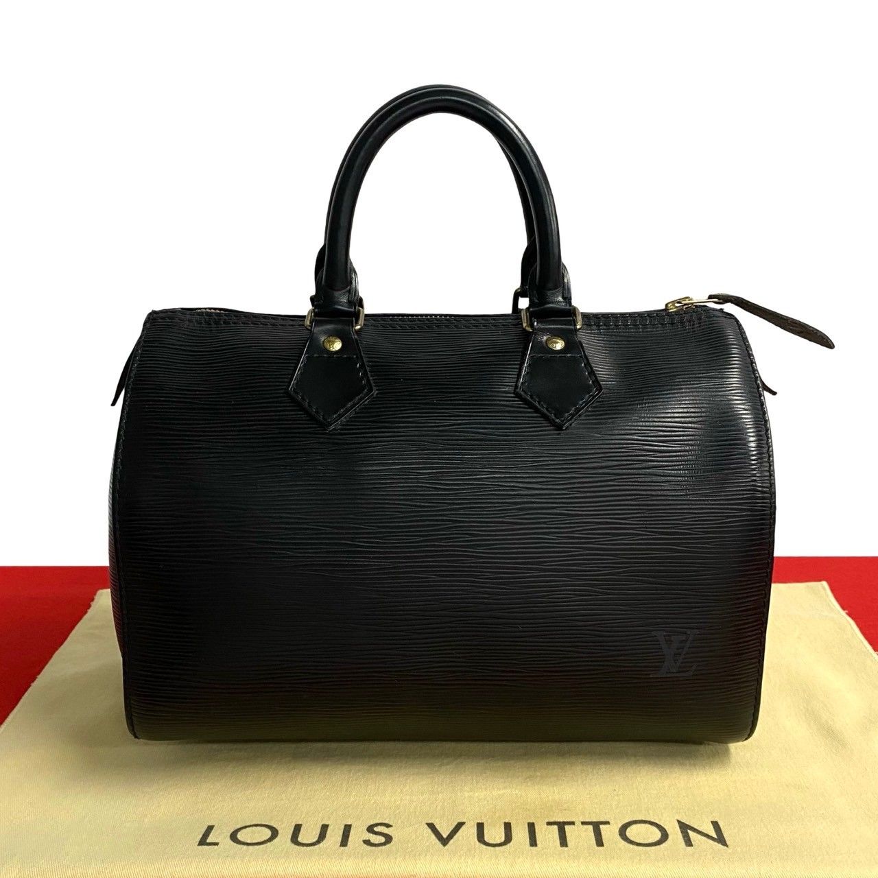 LOUIS VUITTON】ハンドバッグ スピーディ25 エピレザー ブラック ルイ