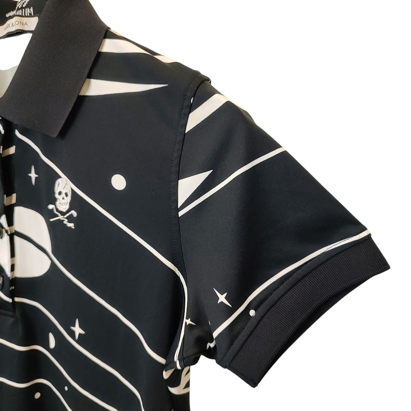 MARK&LONA マークアンドロナ 黒 ポロシャツ 半袖 ブラック L 48