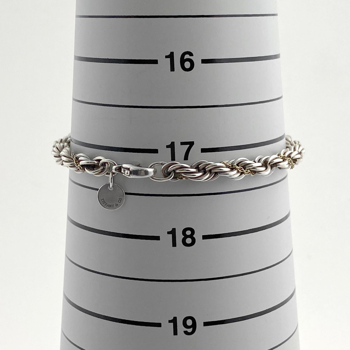 △美品/2個 ティファニー コンビ ツイスト ネックレス ブレス K18