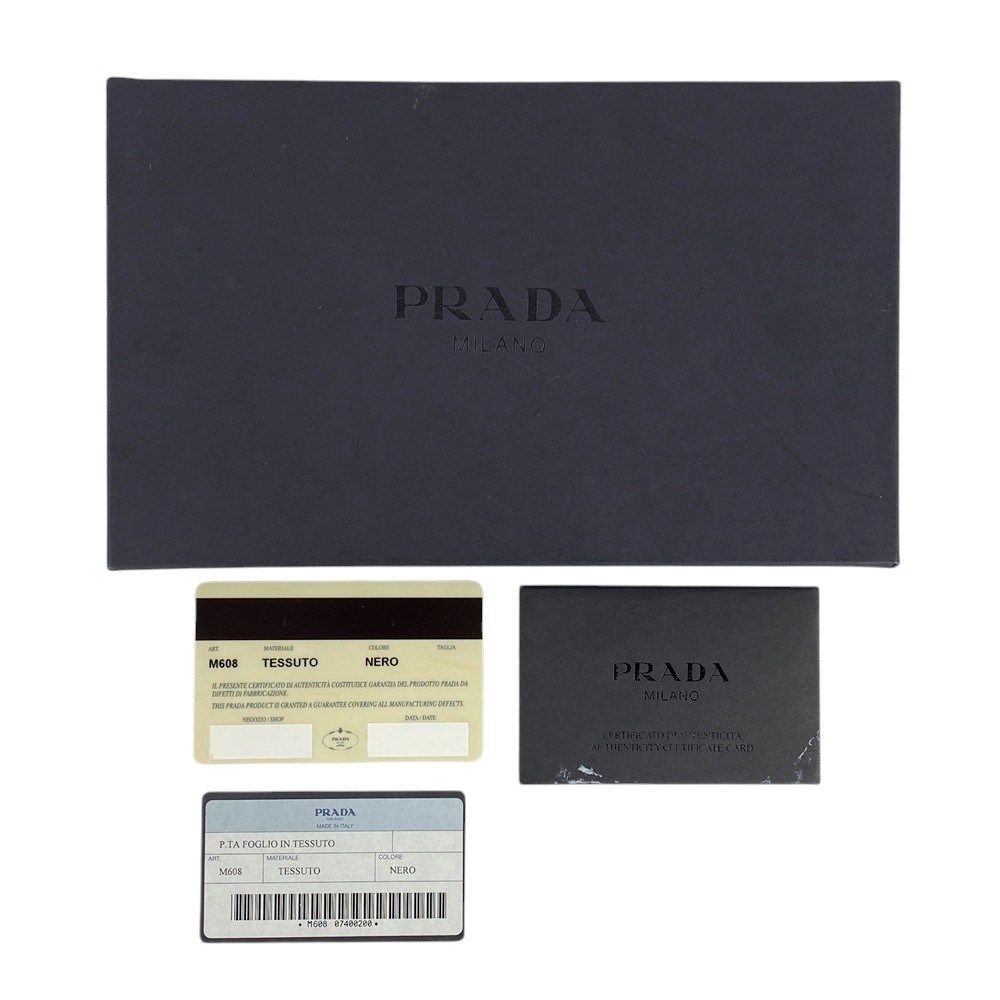 ◆SALE◆　■美品■　プラダ 長財布 テスート ナイロン サフィアーノ レザー ブラック NERO M608 箱 【288623】4 PRADA - ◇SALE◇ □美品□ プラダ 長財布 テスート ナイロン