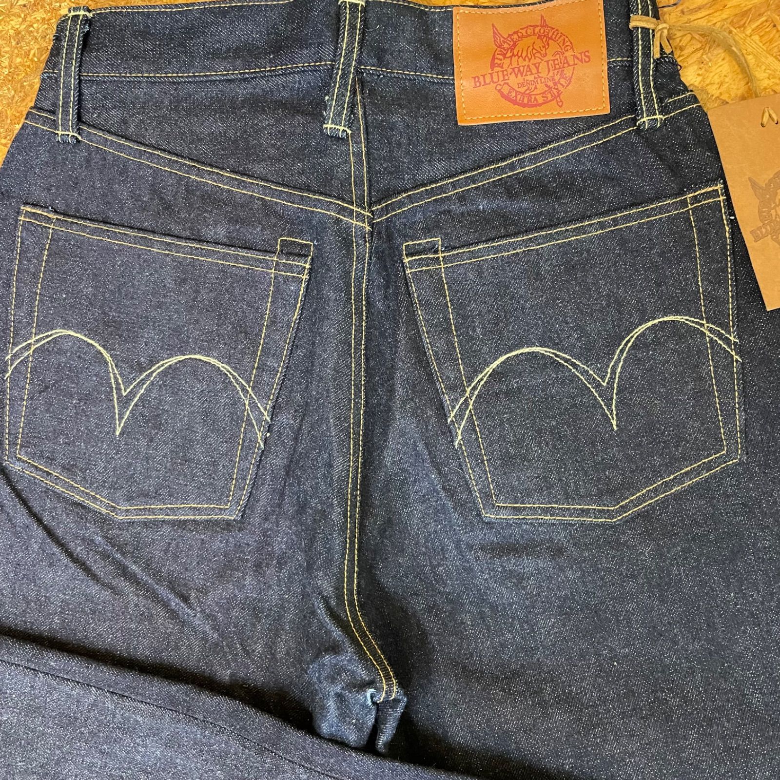 デッドストック BLUE WAY JEANS 26 ブルーウェイ ジーンズ デニム ノン 