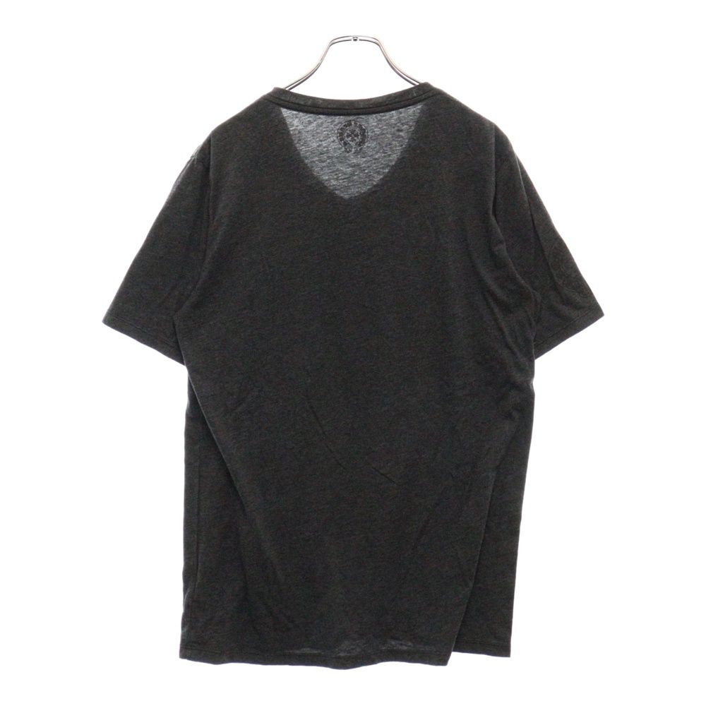 CHROME HEARTS (クロムハーツ) フロントロゴ Vネック半袖カットソー T 