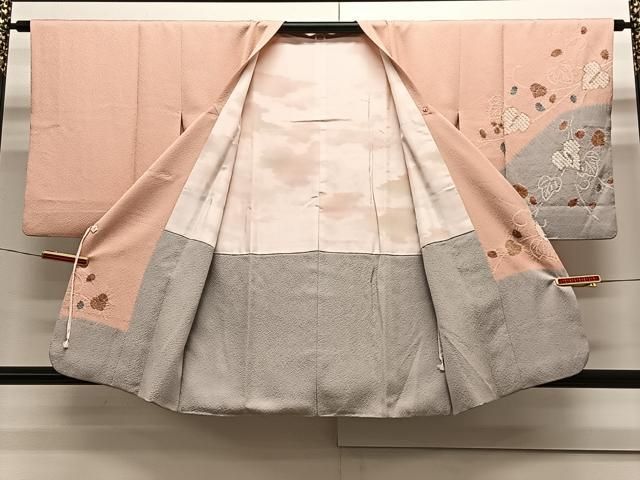 平和屋着物＃道行コート 葡萄蔦の葉文