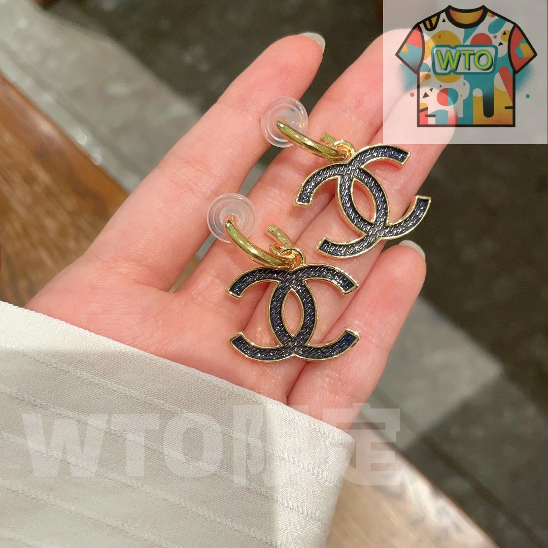 今日WTO】Chanel ヴィンテージ アルファベットピアス 送料無料