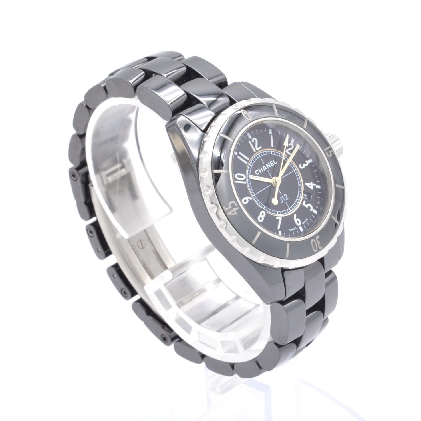 CHANEL シャネル J12 H0682 クォーツ QZ 33ミリ ブラック文字盤 